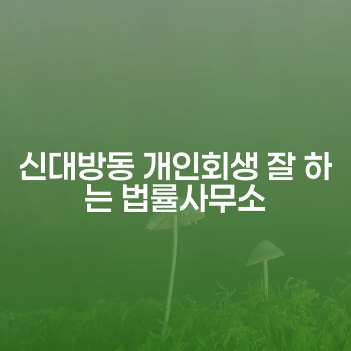 신대방동 개인회생 잘 하는 법률사무소
